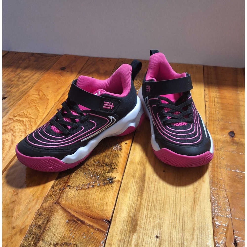 Nike Giannis Immortality 4 PS Kids Basketball Shoes Black Laser Fuchsia 11.5C